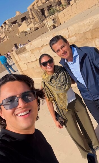 Así captaron al exmandatario mientras