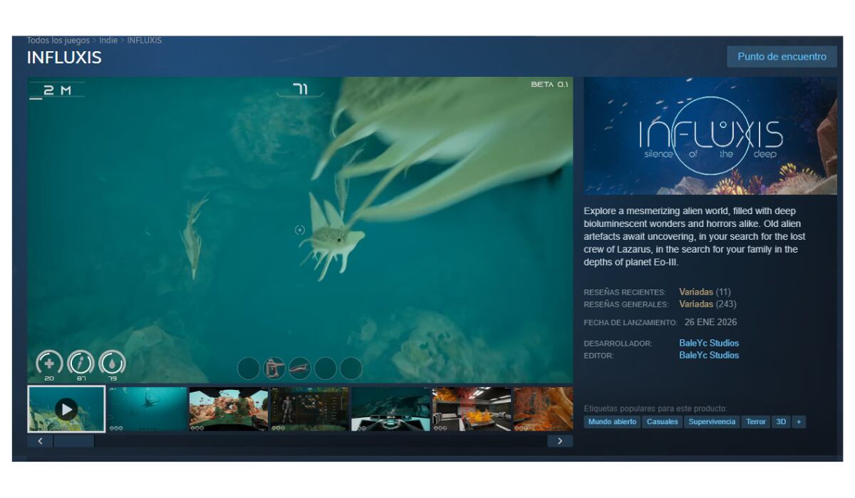En este juego, los usuarios se sumergen en un entorno alienígena. (Steam)