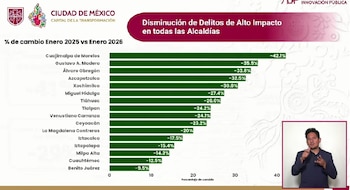 Disminución de delitos de alto
