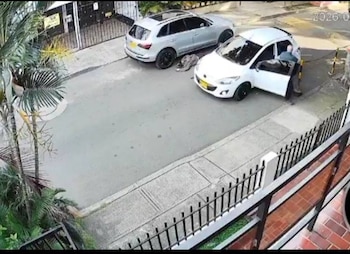 En video quedó registrado el