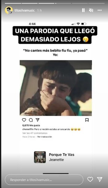 Tito Silva se pronuncia en redes sociales.