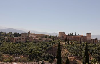 A view of La Alhambra during a hot summer day in Granada, Spain, July 22, 2024. REUTERS/Jon Nazca