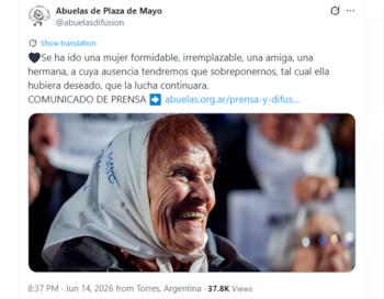 Reacciones despedida Taty Almeyda
