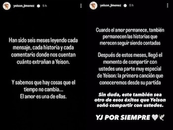 El equipo de Yeison Jiménez anunció en redes oficiales el estreno de una canción inédita escrita por el artista antes de su muerte en el accidente aéreo en Boyacá - crédito yeison_jimenez / Instagram