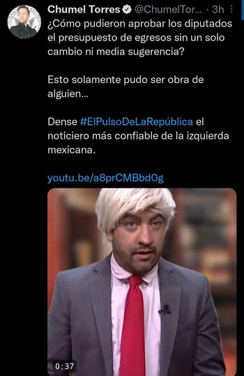 El comediante arremetió en contra