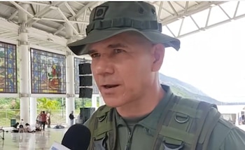 GB Saul Rafael Somoza Gámez, comandante de la 25 Brigada de Infantería Mecanizada “GD Juan Manuel Valdez”, La Fría