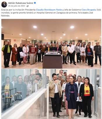 Adrián Rubalcava, director del Metro de la CDMX, en eventos públicos en representación de la Jefa de Gobierno, Clara Brugada.