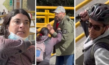 Una mujer y un hombre atacaron con cuchillos a simpatizantes que voluntariamente estaban impulsando la campaña de Abelardo de la Espriella - crédito Captura de video/@soyjaimeandres/X