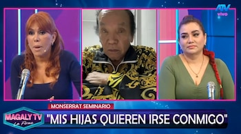 Magaly Medina encara en vivo a Monserrat por impedir que Melcochita rehaga su vida. Captura: Magaly Tv La Firme.