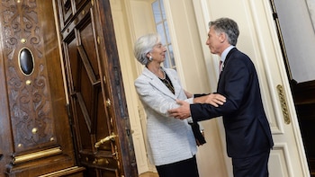 Mauricio Macri y Christine Lagarde