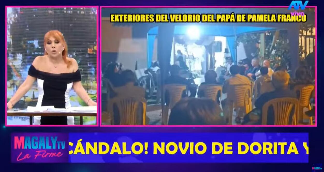 Velorio del padre de Pamela Franco(Magaly TV La Firme)