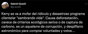 Para Quadri, el programa "Sembrando