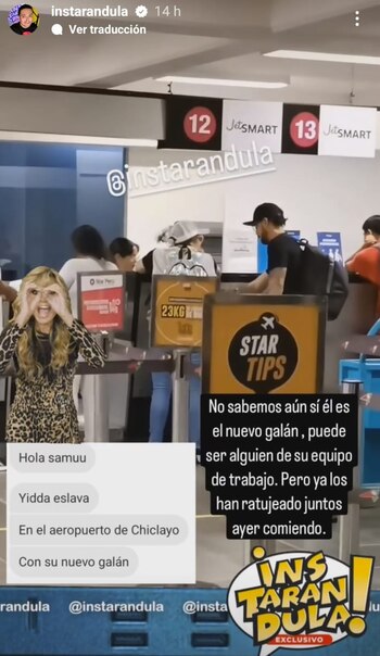 Yiddá Eslava fue vista con