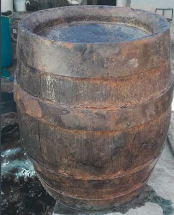 El barril que la bajante