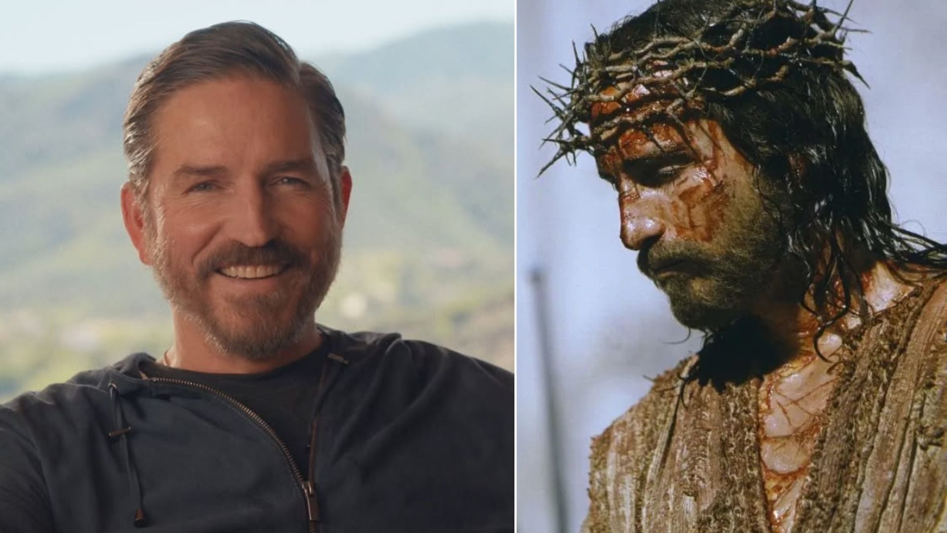 Jim Caviezel alcanzó fama mundial al interpretar a Jesús en La pasión de Cristo (2004).(Composición: redes sociales/IMDb)
