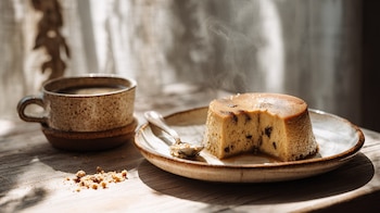 Flan de moka, un postre