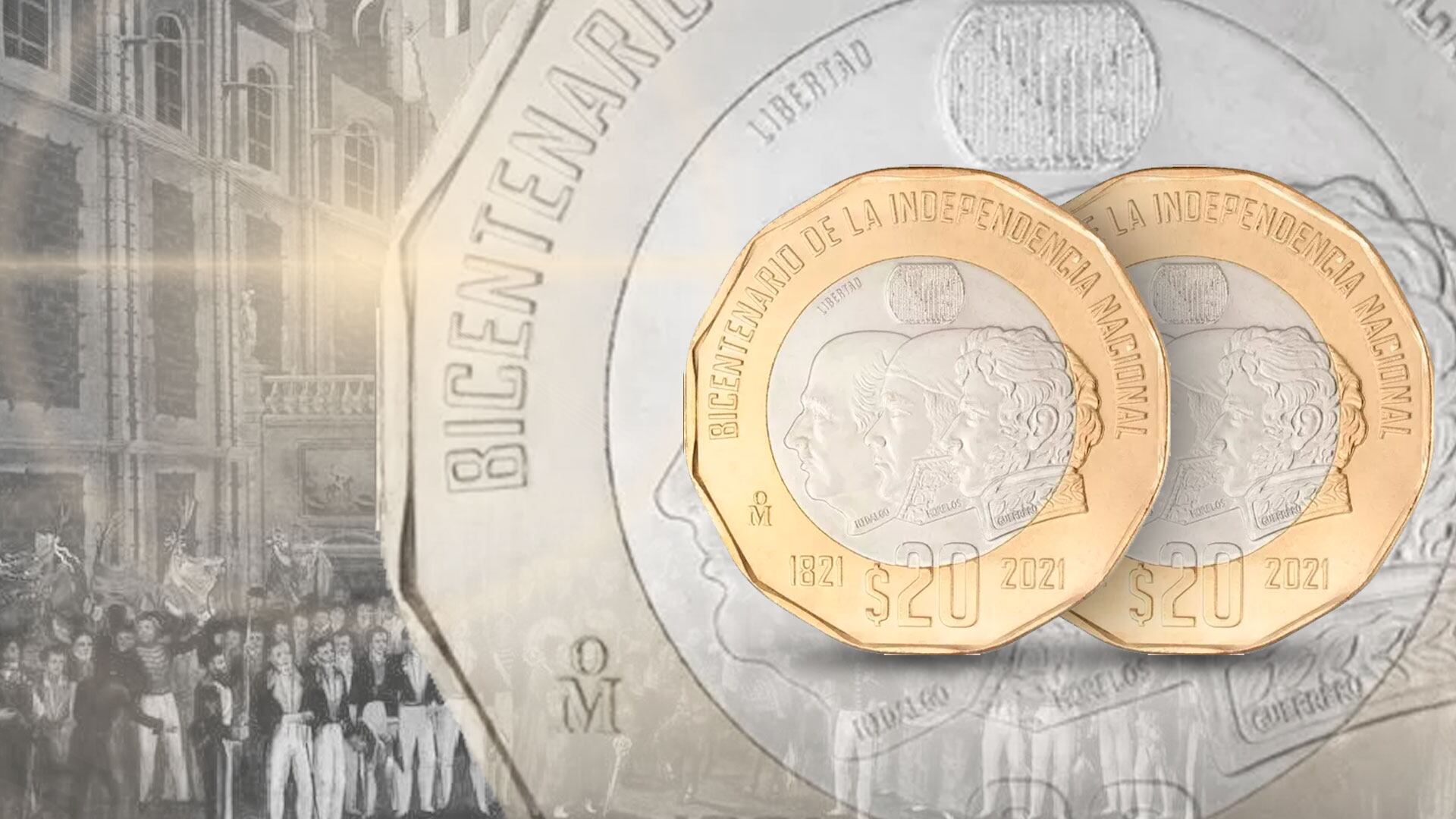 La familia C1 de monedas de 20 pesos, lanzada en 2020, incorporó innovaciones tecnológicas como imagen latente y microtexto. (Foto: Jovani Pérez)