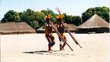 Representantes de una tribu Xingu.