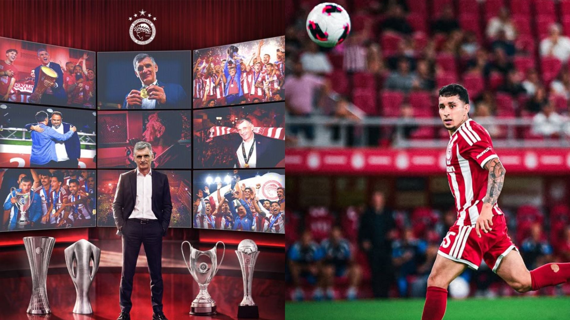 Gustavo Puerta se quedó sin director técnico en Olymíacos, por la salida de José Luis Mendilibar - crédito Olympiacos/@gustavo_puerta_10-Instagram