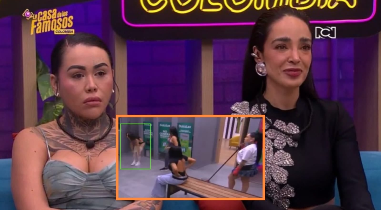 Yina Calderón acusó a Manelyk González de ensuciar un baño - crédito canal RCN