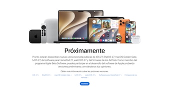 Los usuarios pueden acceder a la plataforma de programas Beta de Apple, inscribirse y probar iOS 27. (Apple)