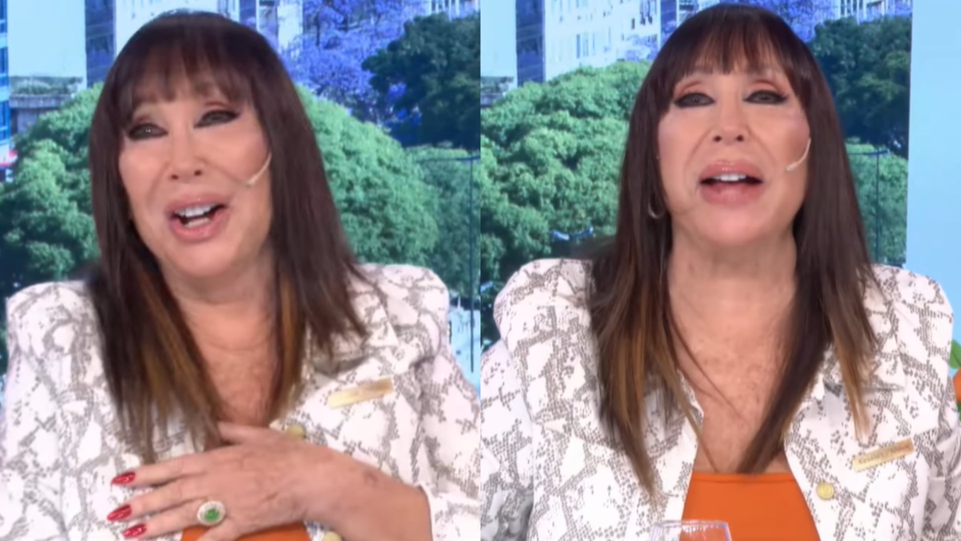 “Ahora tengo preocupación porque tengo que cambiar”, se despachó, tentada de risa. “No me caguen las fiestas”, finalizó, entre risas (La mañana con Moria, Eltrece)