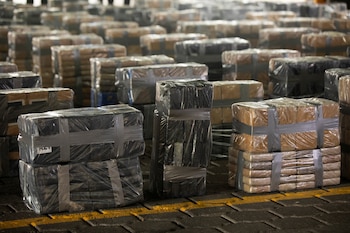 Una vista muestra paquetes de