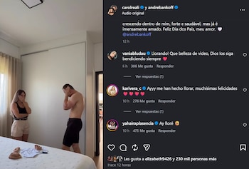 Cachaza comparte el emotivo momento en que anunció su embarazo a André Bankoff y conmueve a sus seguidores. @Instagram.