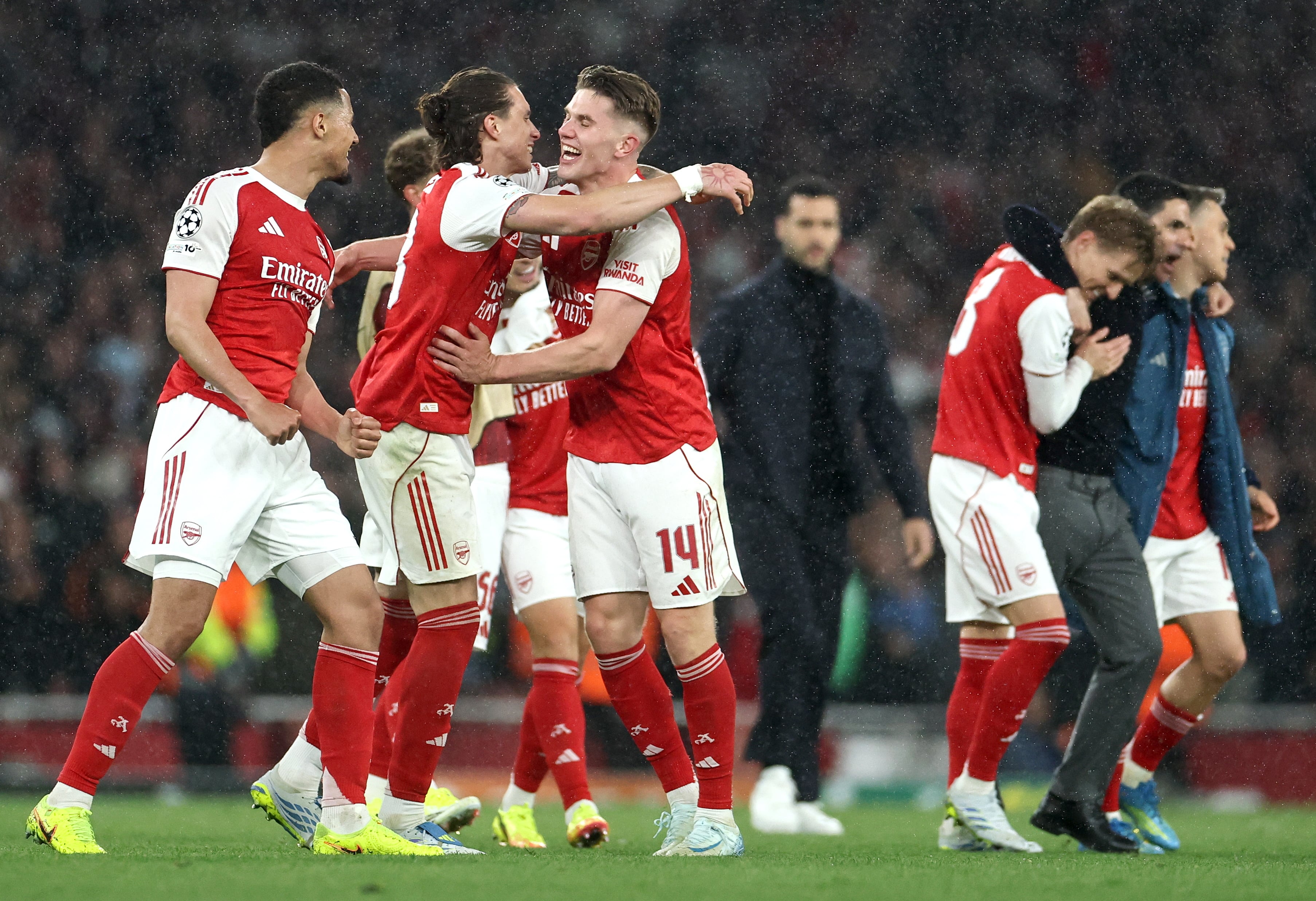 Arsenal se prepara de la mejor manera para frenar al PSG y quitarle el título de la Champions - crédito NEIL HALL/EFE/EPA