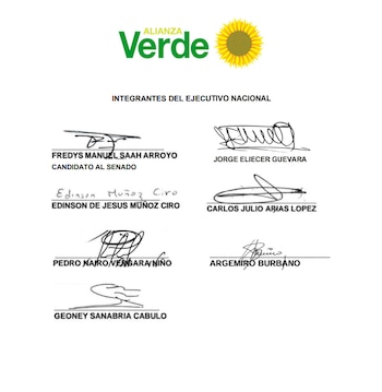 Entre los firmantes figuran Fredys