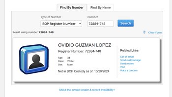 Ovidio Guzmán se encontraba en el MCC de Chicago en Estados Unidos (Foto: BOP)