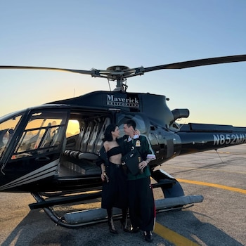 El espectacular paseo en helicóptero