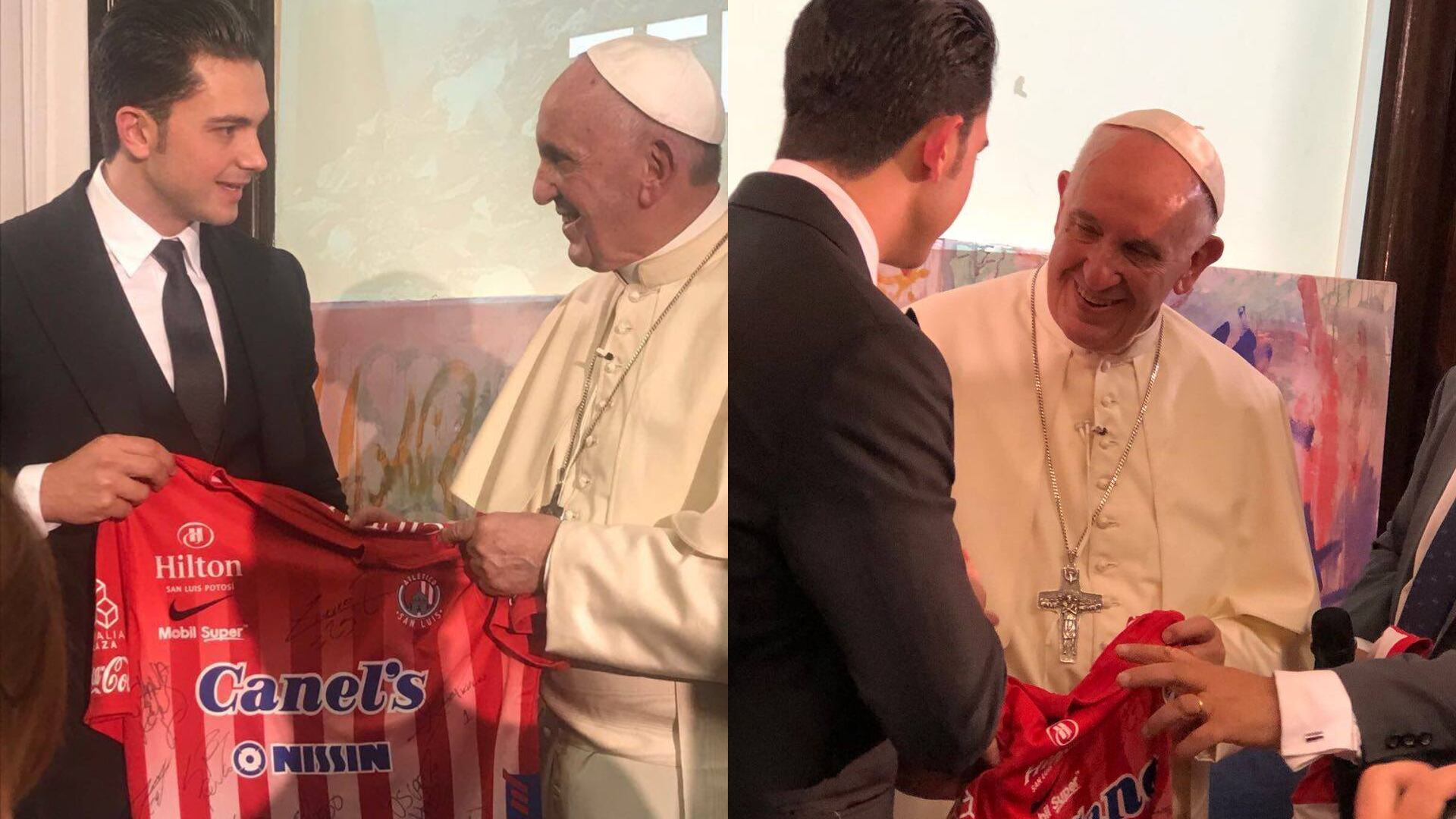Los potosinos no dudaron en pedir a su santidad que los auxiliara en su carrera deportiva. (FB Club Atlético San Luis)