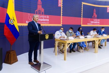 Presidente Iván Duque durante la