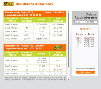 ¡Pozo en juego y números