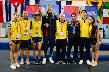 La delegación de esgrima ganó dos medallas en los Juegos Centroamericanos y del Caribe 2026 - crédito Comité Olímpico Colombiano