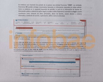 Sneyder Pinilla expresó su alerta por consultas sobre sus movimientos bancarios