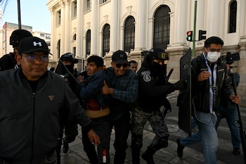 enfrentamientos mineros en Bolivia con la Policía