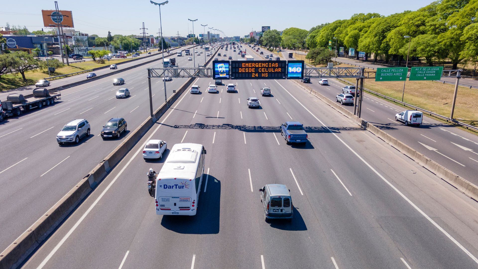 La normativa fue impulsada por la Dirección Nacional de Vialidad y la concesionaria del corredor (Crédito: Autopistas del Sol y Autopistas del Oeste)