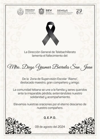 Diego Yasmar Barrales San Juan, profesor