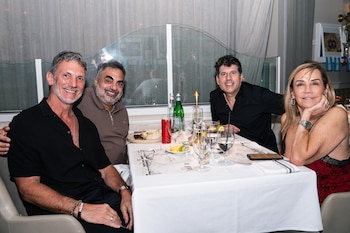 Leo Mateu, Roberto Moldavsky, Opy Morales y Marcela Tinayre