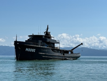 El Modoc, un buque con más de un siglo de historia, hoy es una pieza clave en la lucha contra la pesca ilegal en Costa Rica. Cortesía: Fabricio Quirós