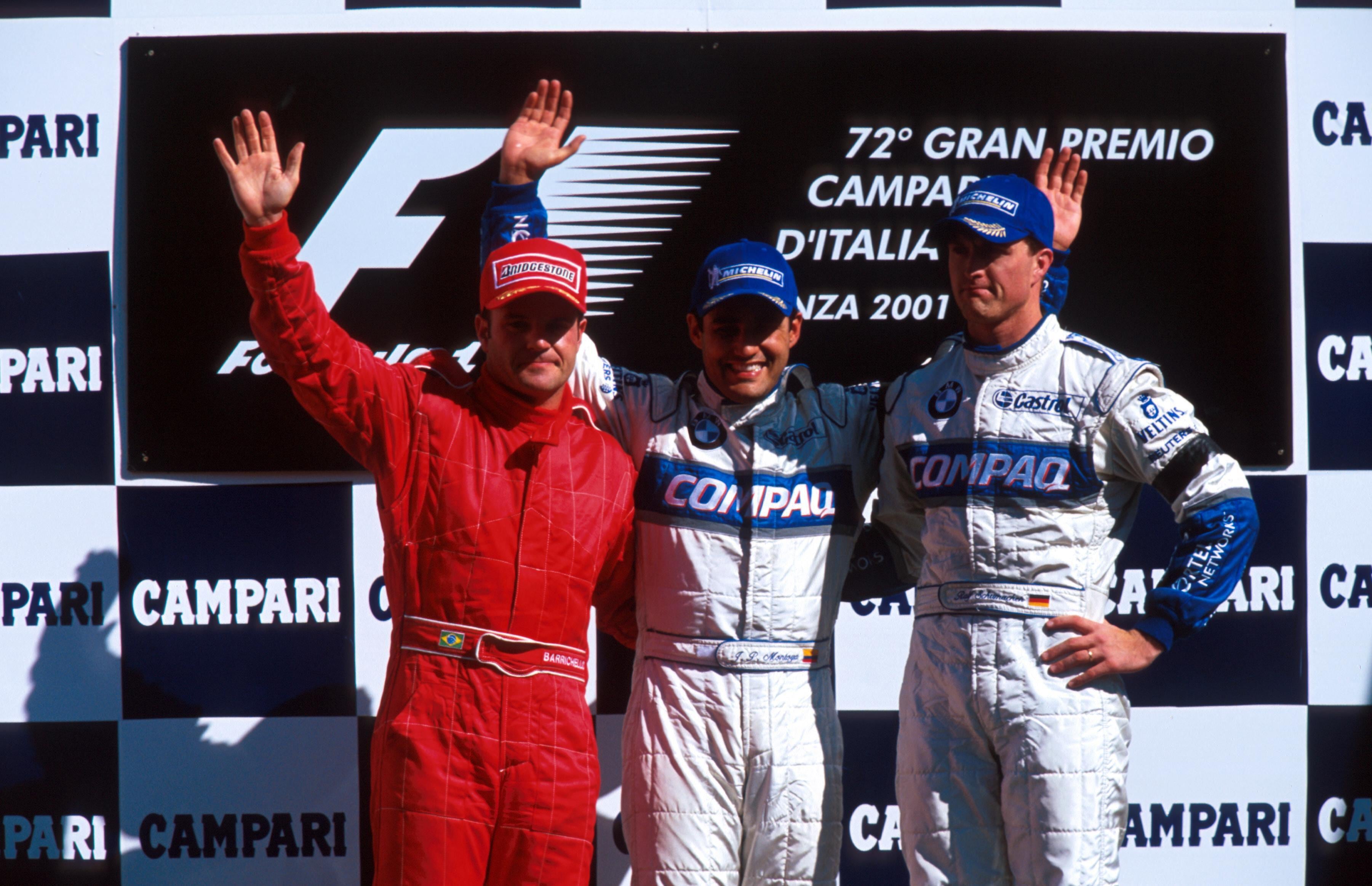 Montoya ganó la carrera con un tiempo de 1 hora, 16 minutos y 58,493 segundos, por delante de Barrichello y Ralf Schumacher - crédito ©Sutton Motorsports/ZUMA Press