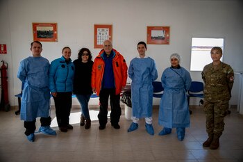 Toda la comitiva que viajó