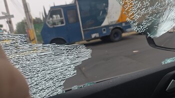 Así quedó el vehículo en