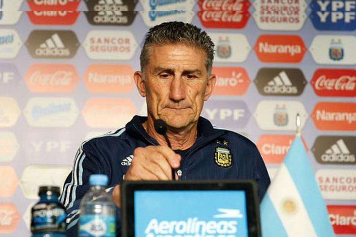Bauza en su época como DT de la selección argentina (AFA)