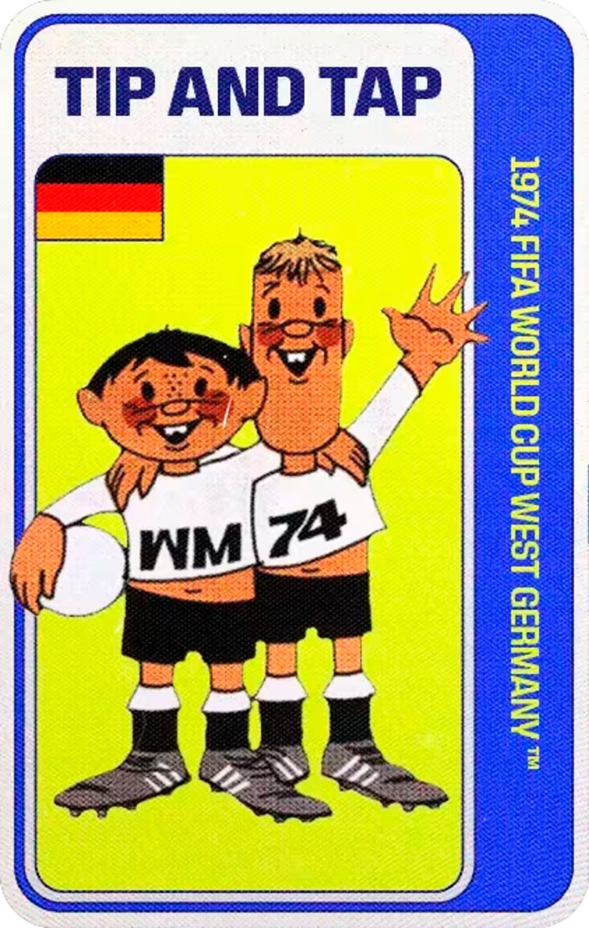 La dupla de niños alemanes simbolizó unidad nacional vestido con el uniforme blanco en Alemania 74 (FIFA)