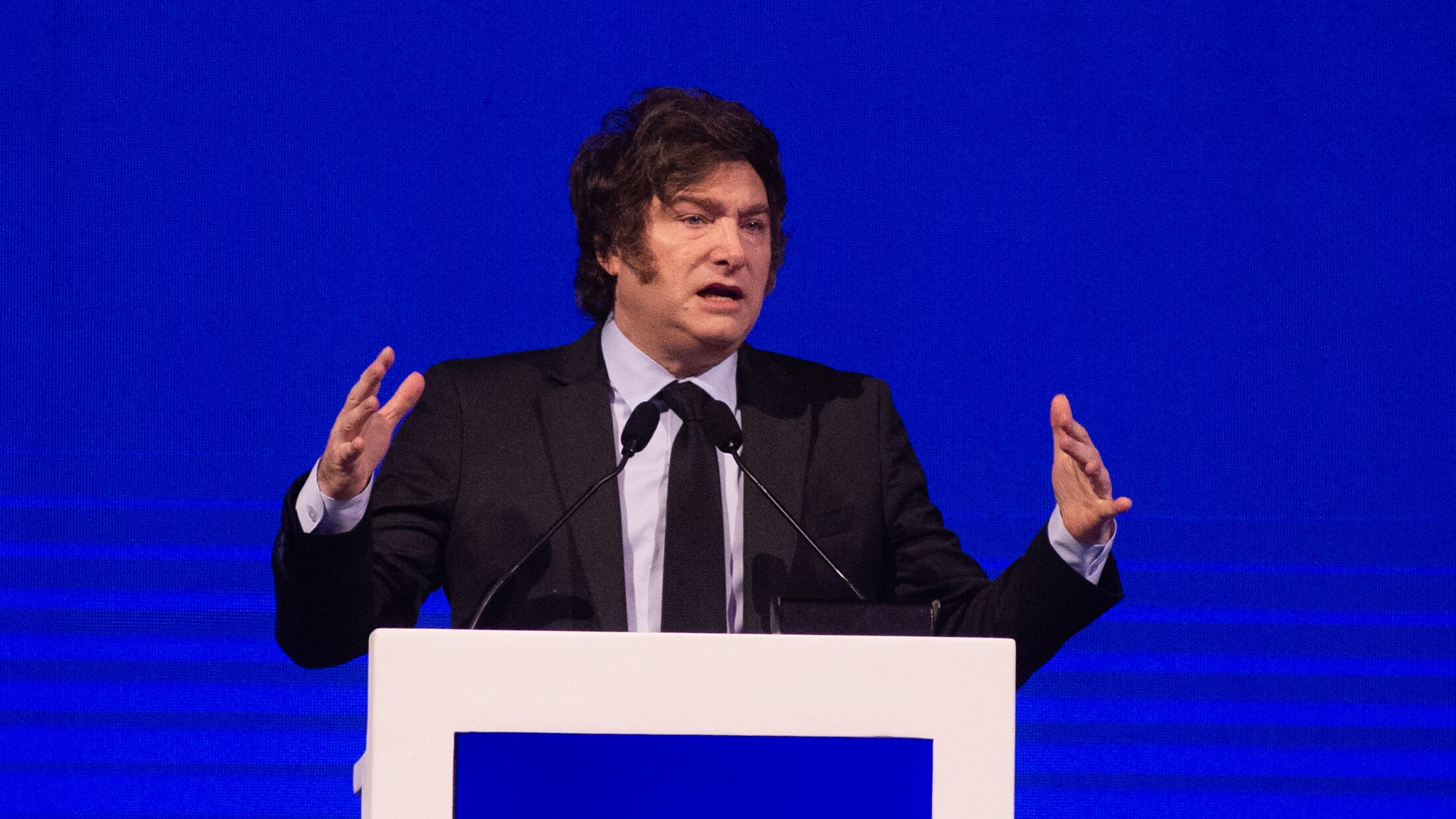 Javier Milei dispuso la reglamentación del derecho de huelga (Foto: Jaime Olivos)