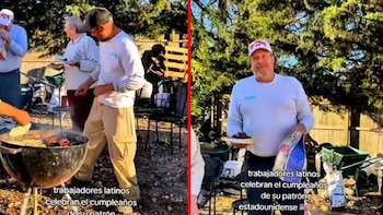 La escena contrasta con el