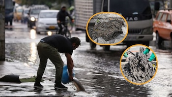 Acueducto reveló imágenes de los “monstruos” que taponan el alcantarillado en Bogotá: “El sumidero no es basurero”